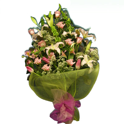 Mazzo di Lilium e rose