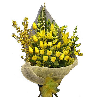 Mazzo Misto di Fiori Gialli 