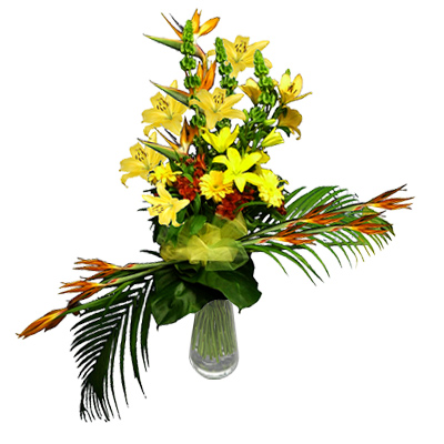 Mazzo di fiori elegante con sterlizie