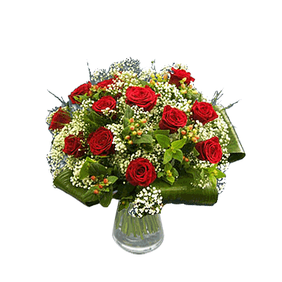 Bouquet di rose rosse per compleanno.Riduci le distanze regala subito questo bouquet.