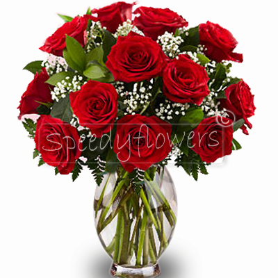 Bouquet  classico di rose rosse